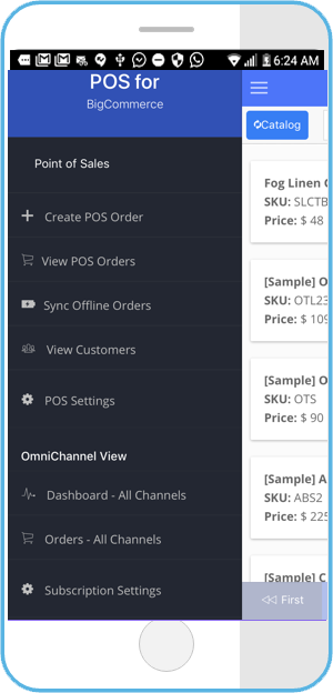 BigCommerce Point of Sales Mobile App